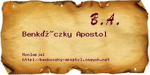 Benkóczky Apostol névjegykártya